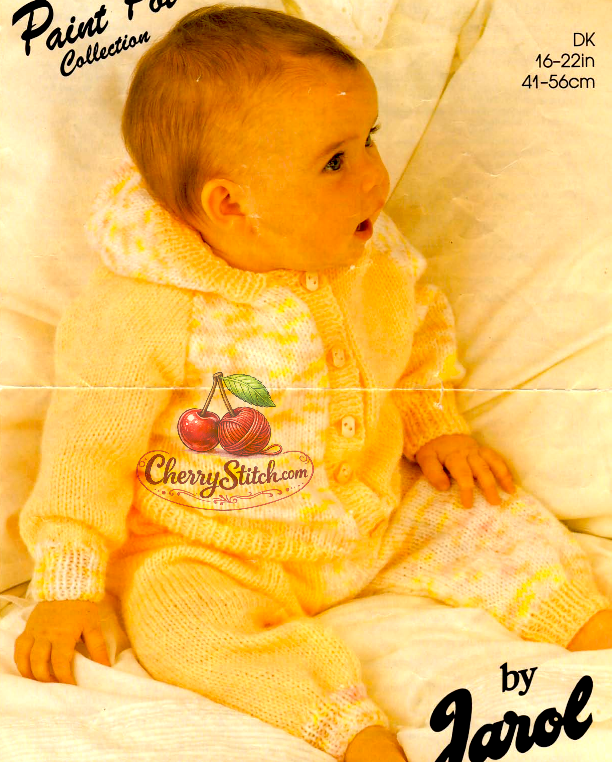 Vintage 1970s baby raglan hooded jacket and pants knitting pattern – 4 sizes, birth to 2 years in DK